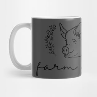 Pig Farm Girl. Mug